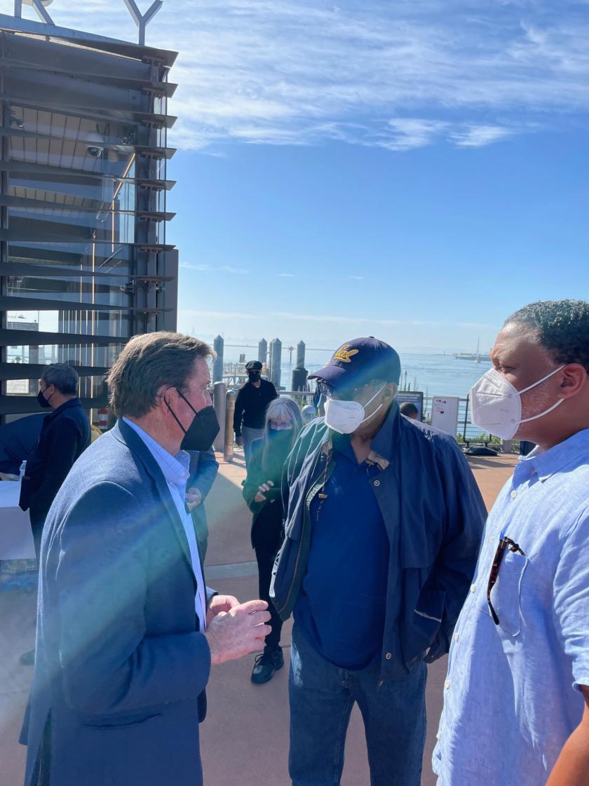 Garamendi at Richmond Ferry Terminal