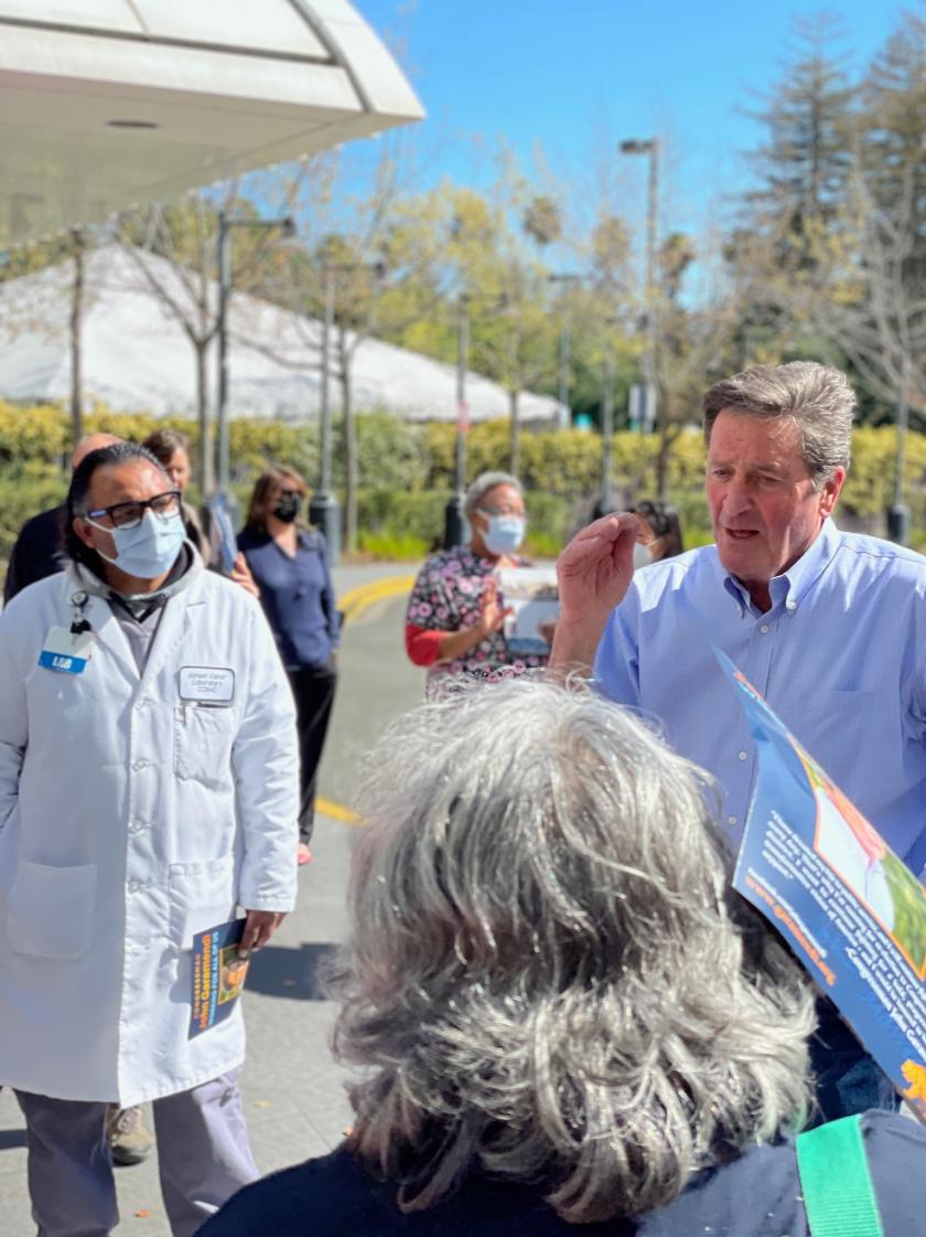 Garamendi meets with hospital workers