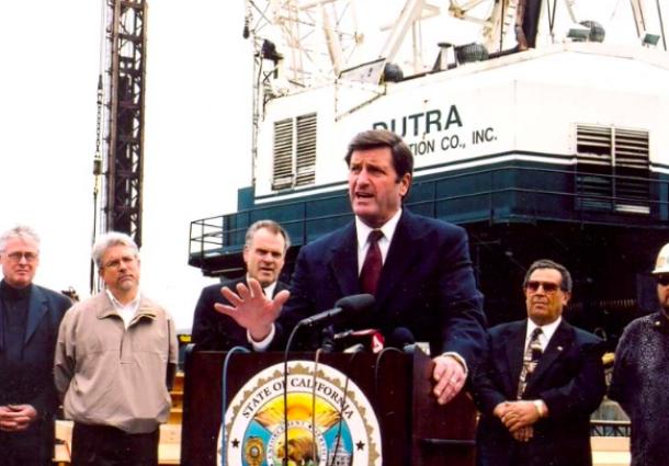 Garamendi speaking at a press conference